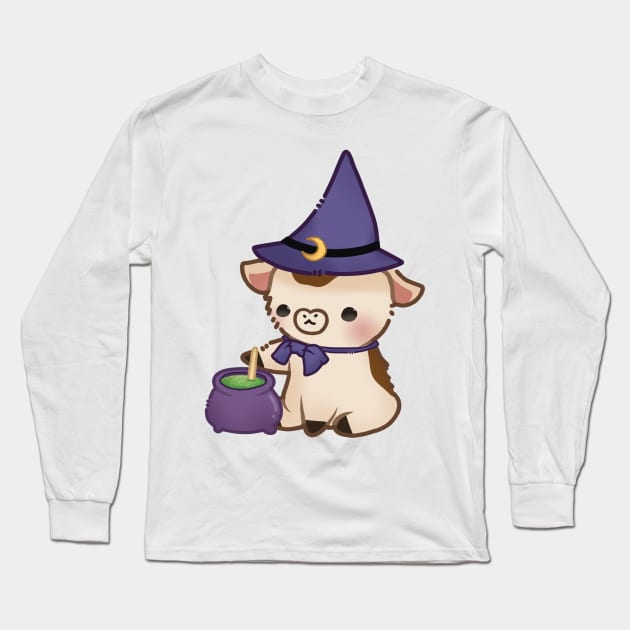 Witch Cow Long Sleeve T-Shirt by LinnsWorld